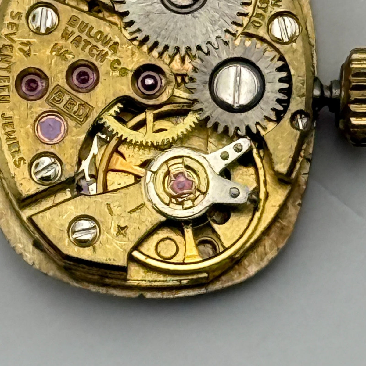 Bulova 5BD Watch Movement Running Ladies 17 Jewels Swiss Parts Repair 13mm