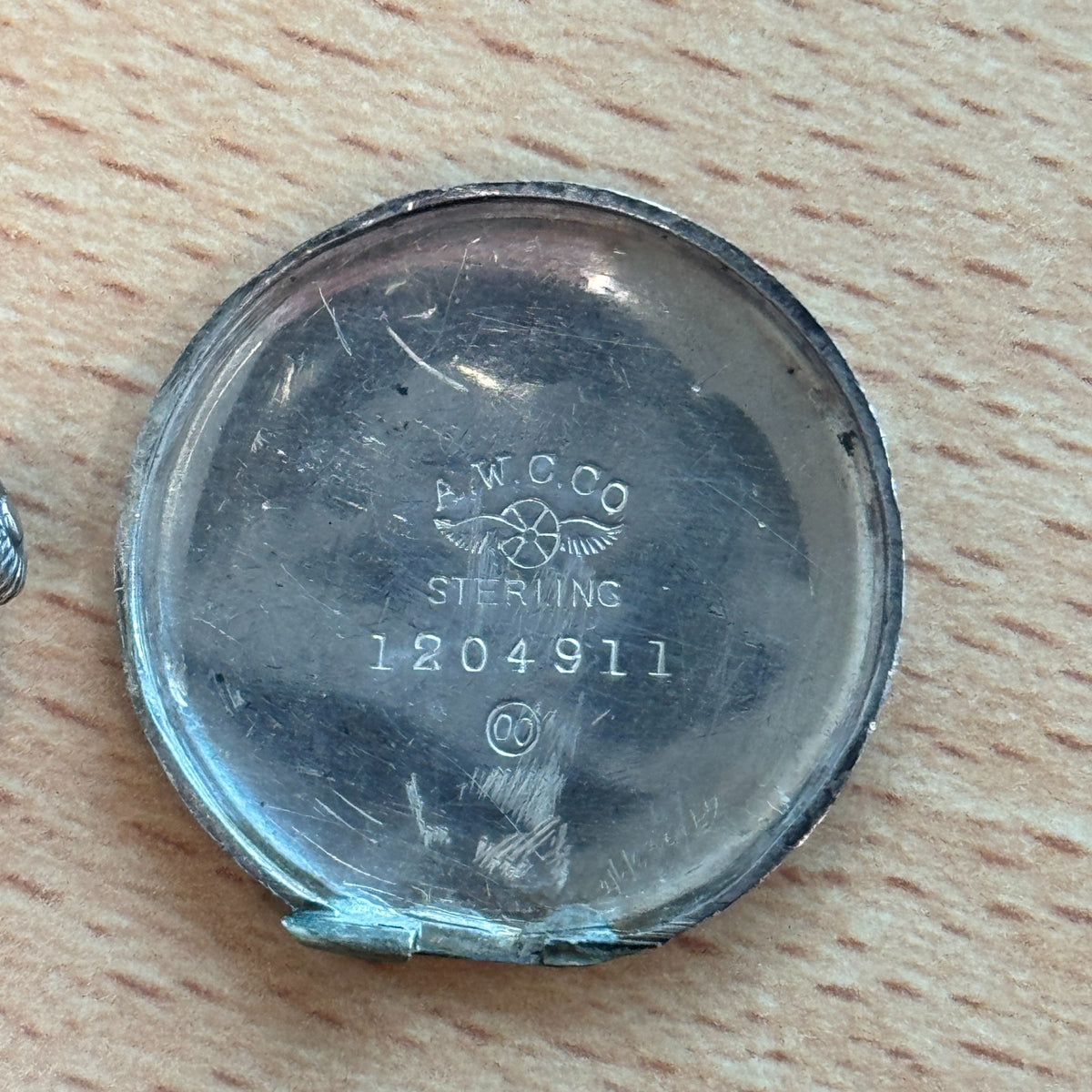 Tavannes Trench Watch - A.W.C.CO Sterling Case - To Restore / Repair - 28mm