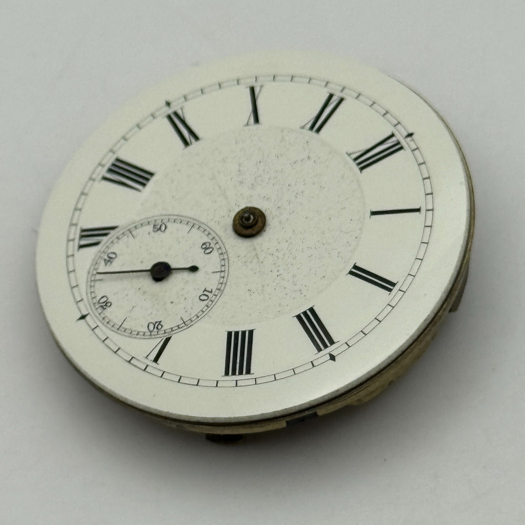 Antique Pocket Watch Movement Key Wound Parts Repair Spares 36.2mm