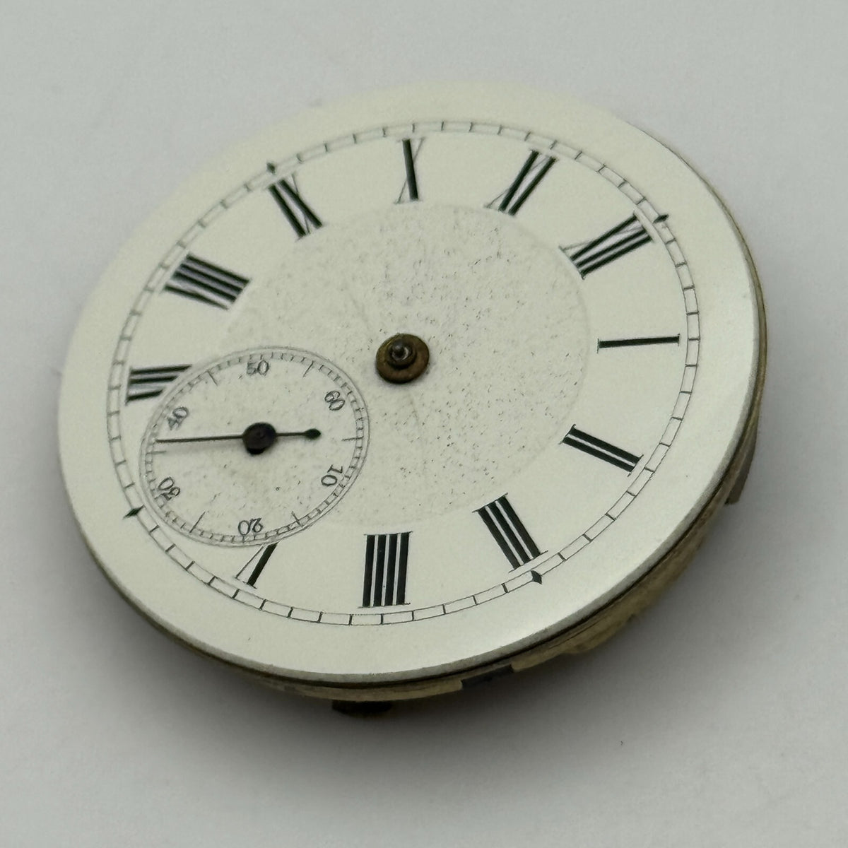 Antique Pocket Watch Movement Key Wound Parts Repair Spares 36.2mm