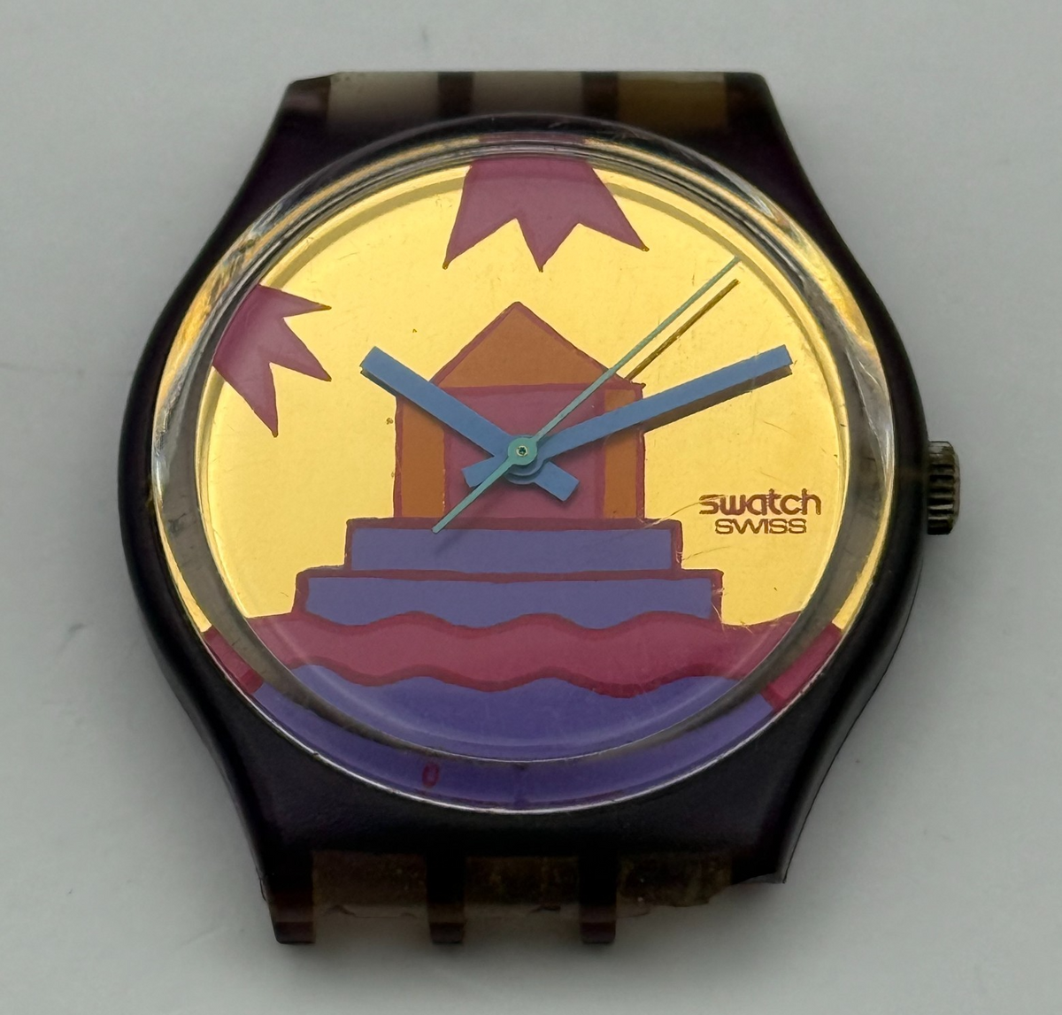 Vintage Swatch Gent Watch GV103 Rara Avis 1991 ETA Quartz Swiss 33mm Parts 