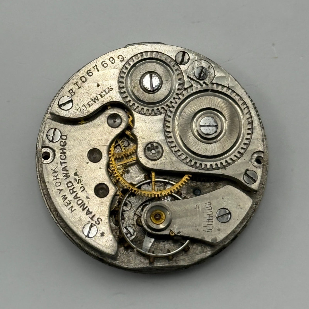 New York Standard Grade 306 Watch Movement Model BI American 0s Parts Repair