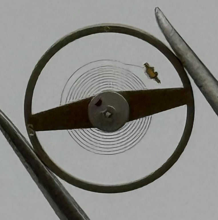 Oris 671 672 Balance Wheel Complete And Spring 8¾''' 1724 M Watch Movement NOS