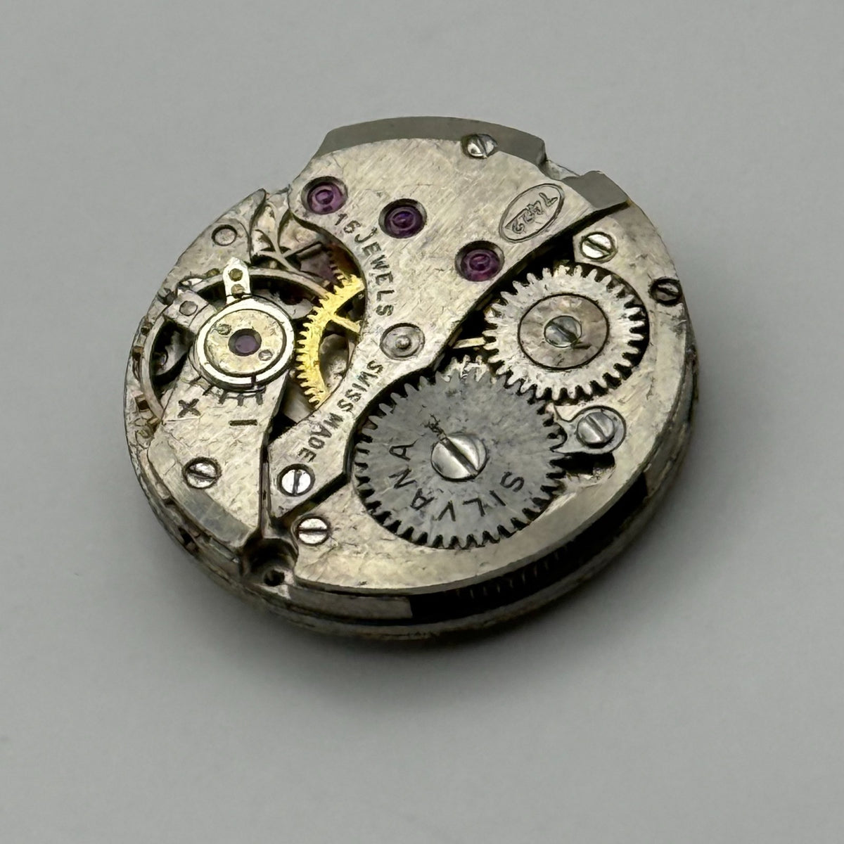 Felsa 4022 Watch Movement Silvana 15 Jewel Swiss Manual Wind Parts Repair 17.4mm