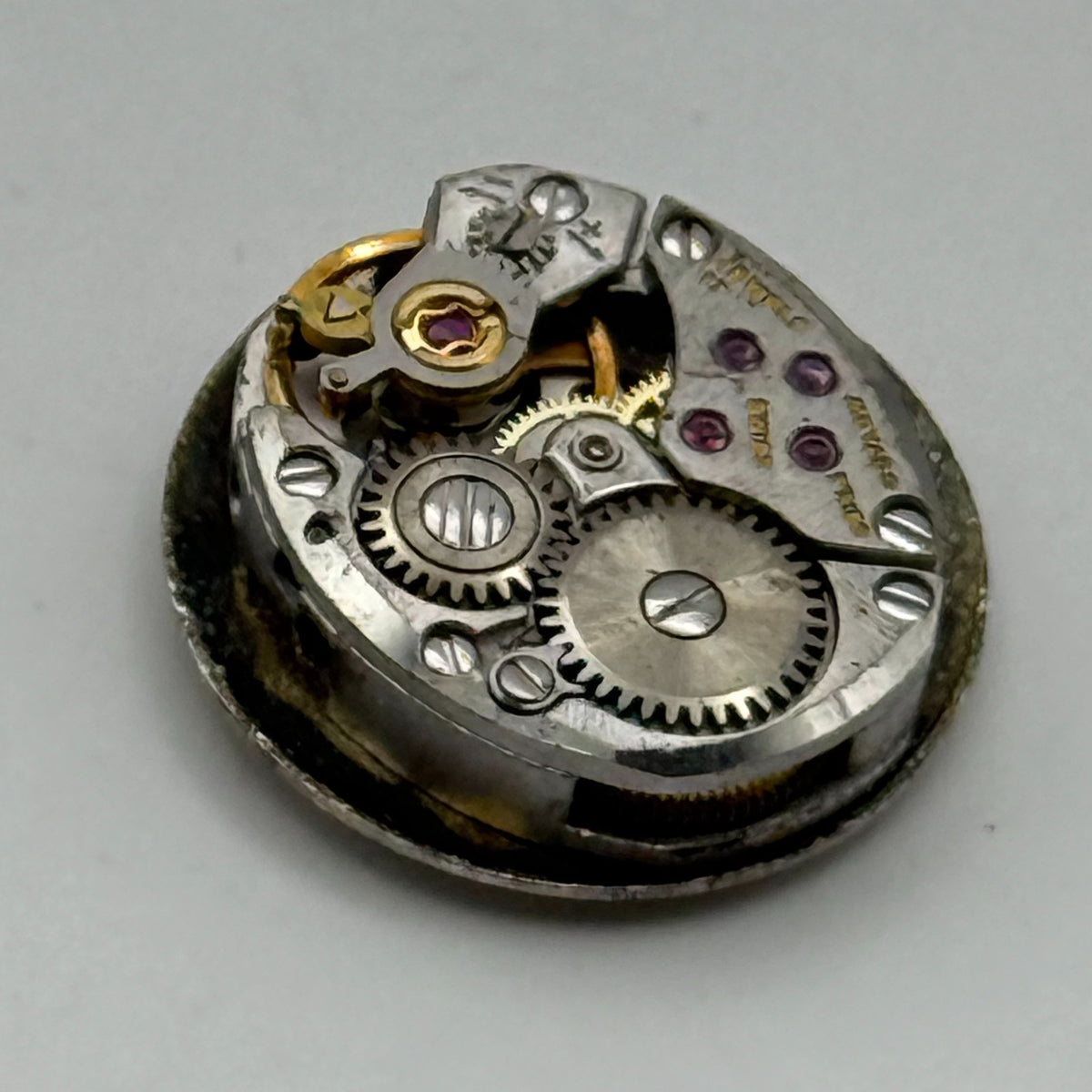 Zenith 1100 Watch Movement Movado Fries Ladies 17 Jewels Manual Wind Parts 11.6m