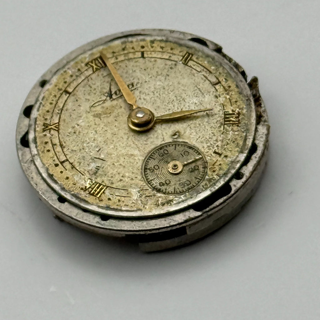 Unidentified Watch Movement Avia Swiss 15 Jewels Manual Wind Parts Repair 19.6mm