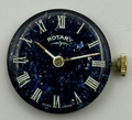FHF 34-21 Watch Movement - Rotary Blue Dial Ladies 17.2m - For Parts / Repair
