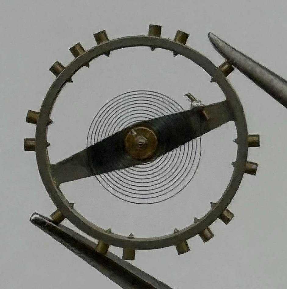 ETA 2390 Inca Balance Wheel Complete And Spring Pour Watch Movement Parts NOS