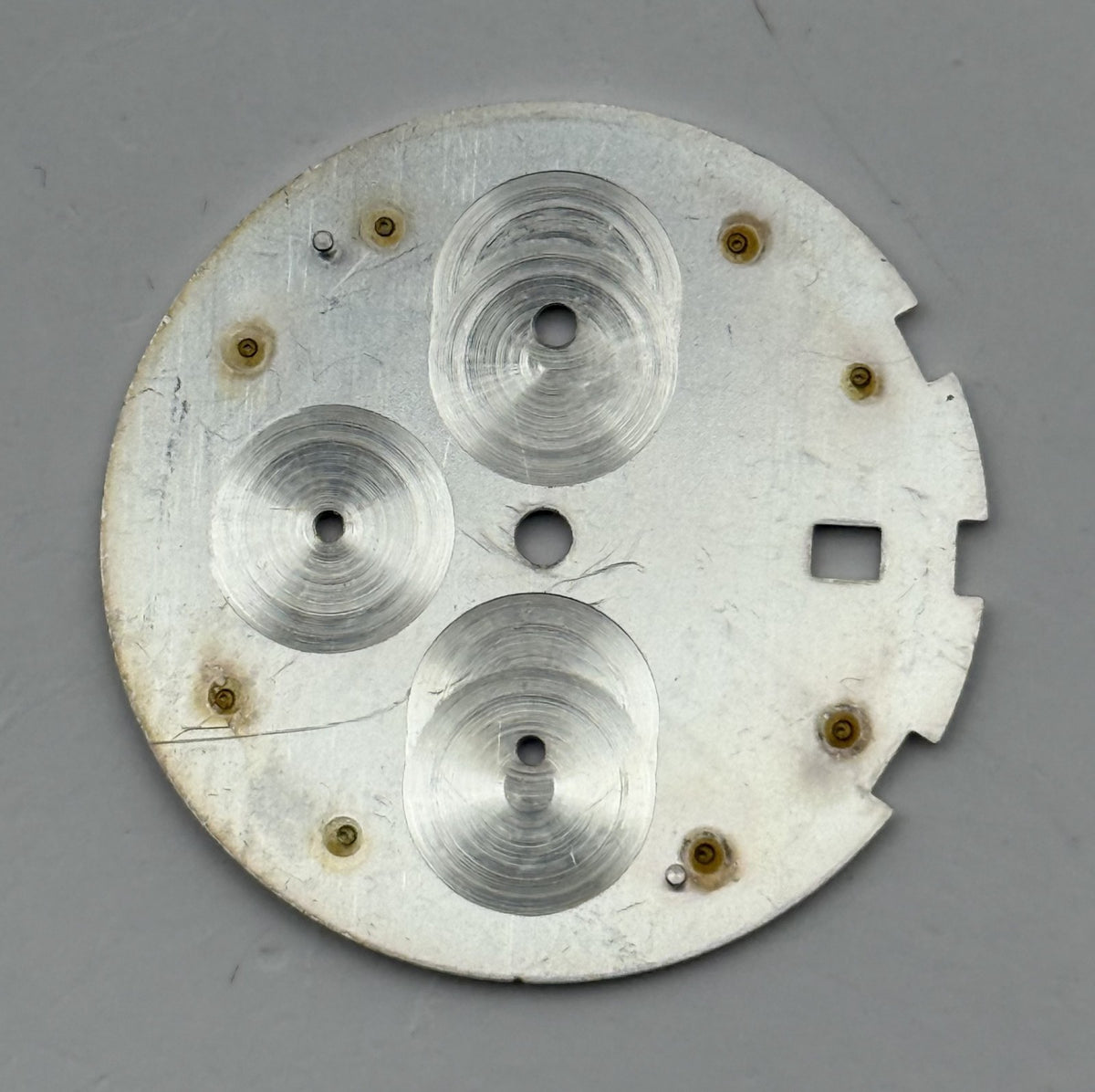 Seiko 7T62-0CW8 Watch Dial Chronograph 50M Silver Spare Parts Repair 29.9mm