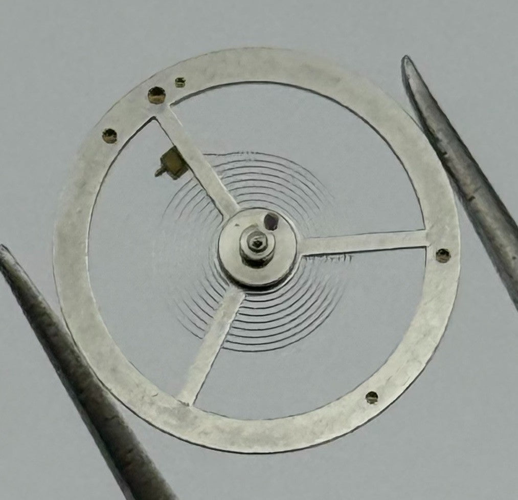 BFG 582 Balance Wheel Complete And Spring 13½''' 1782 Watch Movement Parts NOS