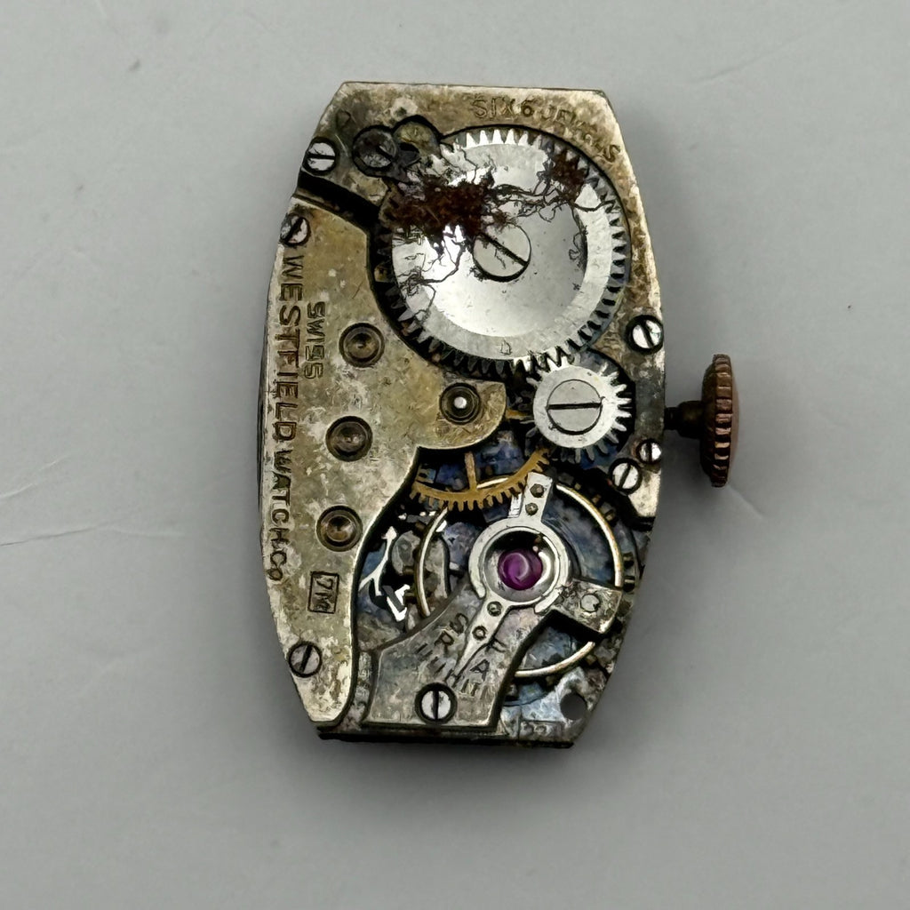 AM 224 Watch Movement Westfield 6 Jewels Swiss Manual Wind Parts Repair 15.4mm