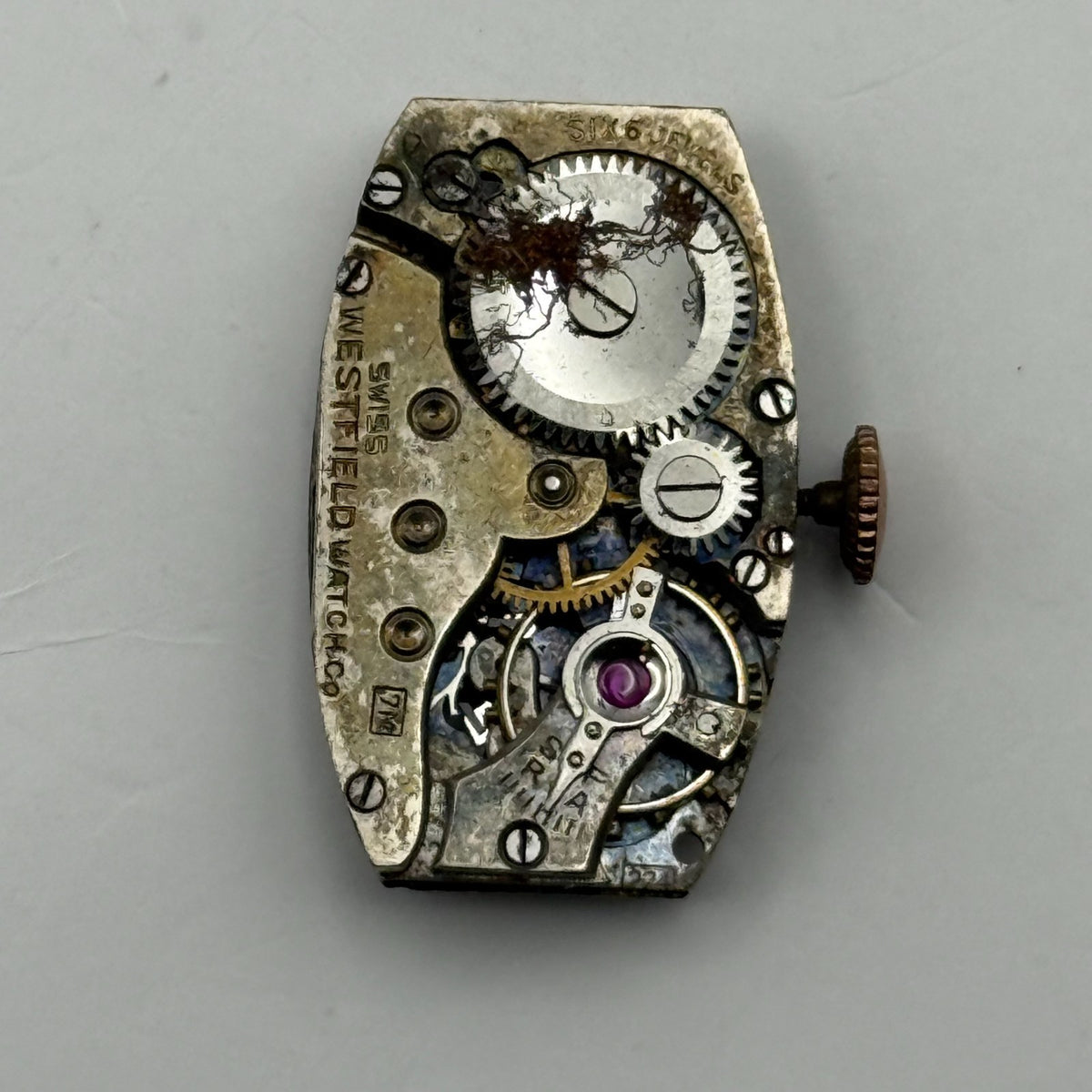AM 224 Watch Movement Westfield 6 Jewels Swiss Manual Wind Parts Repair 15.4mm