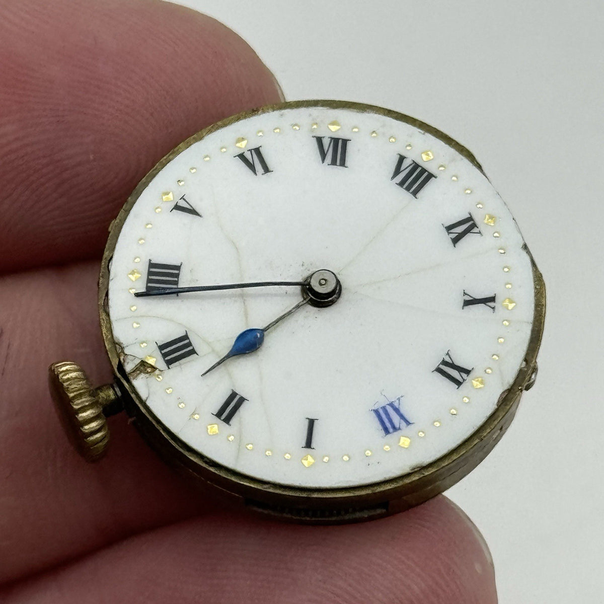 Unidentified High Grade Watch Movement - 17 Jewels - For Parts / Repair - 24.9mm