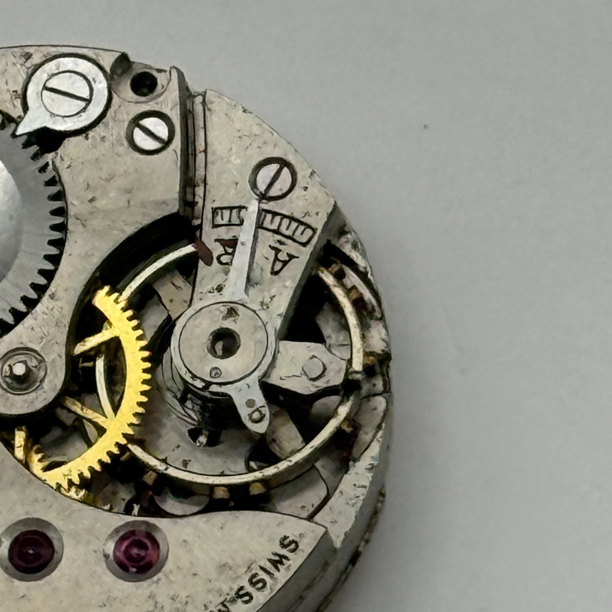 Revue 50 Watch Movement - Limit III - Running - For Parts / Repair - 22mm