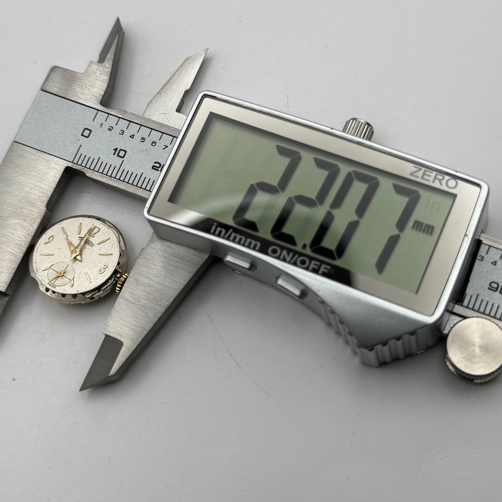 Technos Watch Movement 15 Jewels Swiss Manual Wind Vintage Parts Repair 19.6mm