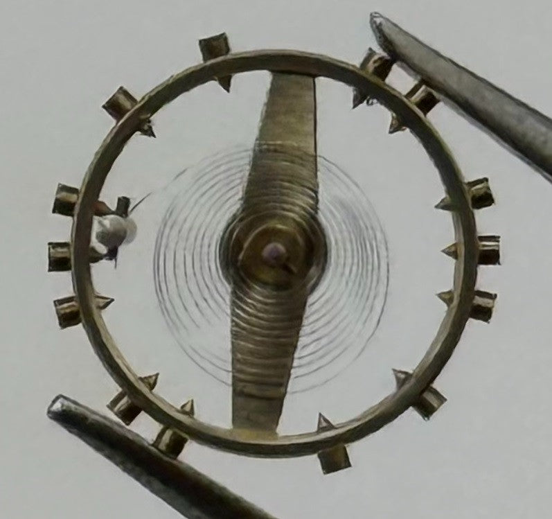 AS 970 Balance Wheel Complete And Spring 8¾’’’ 27 M Watch Movement Parts NOS