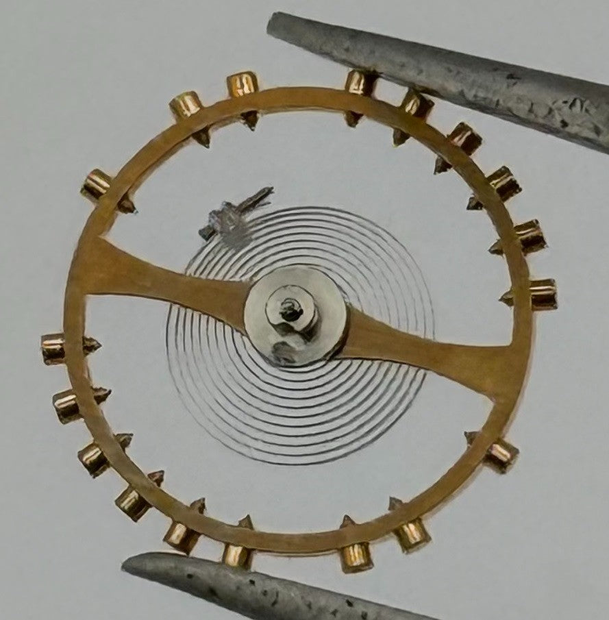 Doxa 14 Balance Wheel Complete And Spring 10½’’’ 198 Watch Movement Parts NOS