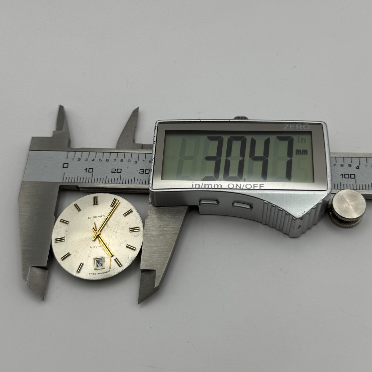 MSR S76/28 Watch Movement Garrard Date 21 Jewels Swiss Automatic Parts 25.9mm