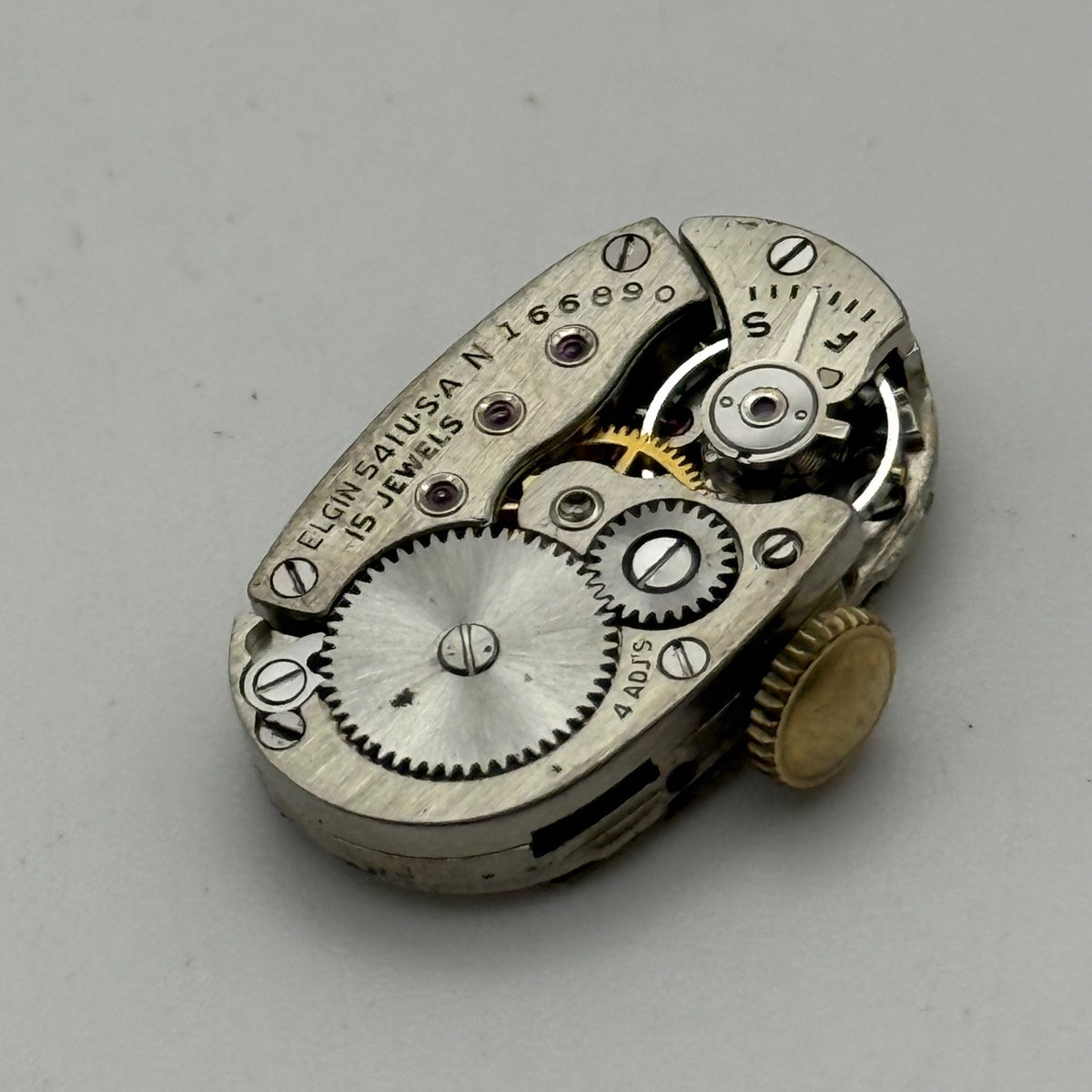 Elgin Grade 541 Model 2 Watch Movement 1951  American Parts Repair Ladies 21/0s