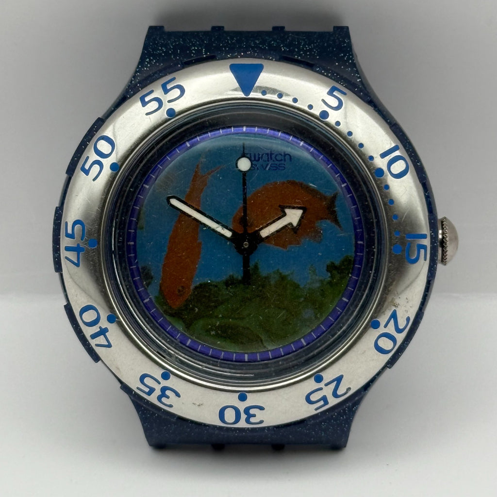 Vintage Swatch Scuba 200 Watch SDN112 Decompression 1994 Swiss 40mm Parts Repair