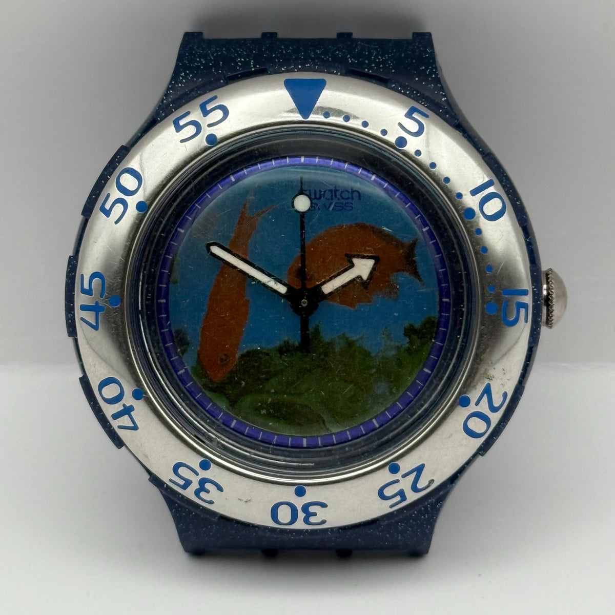 Vintage Swatch Scuba 200 Watch SDN112 Decompression 1994 Swiss 40mm Parts Repair