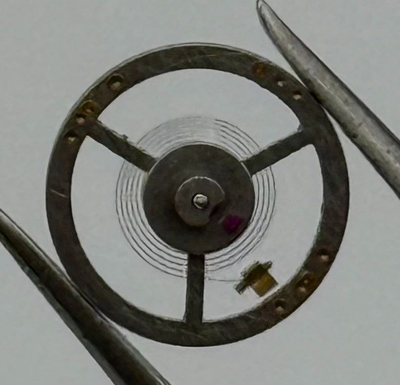 BFG 34 PL Balance Wheel Complete And Spring Renata 59 Watch Movement Parts NOS