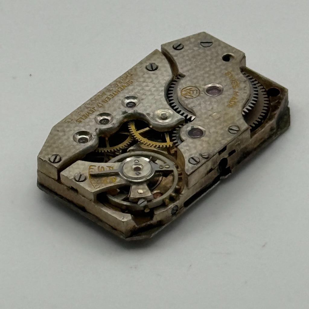 Majex EW Watch Movement - Tank 17 Jewels Tonneau - For Parts / Repair - 15.5mm