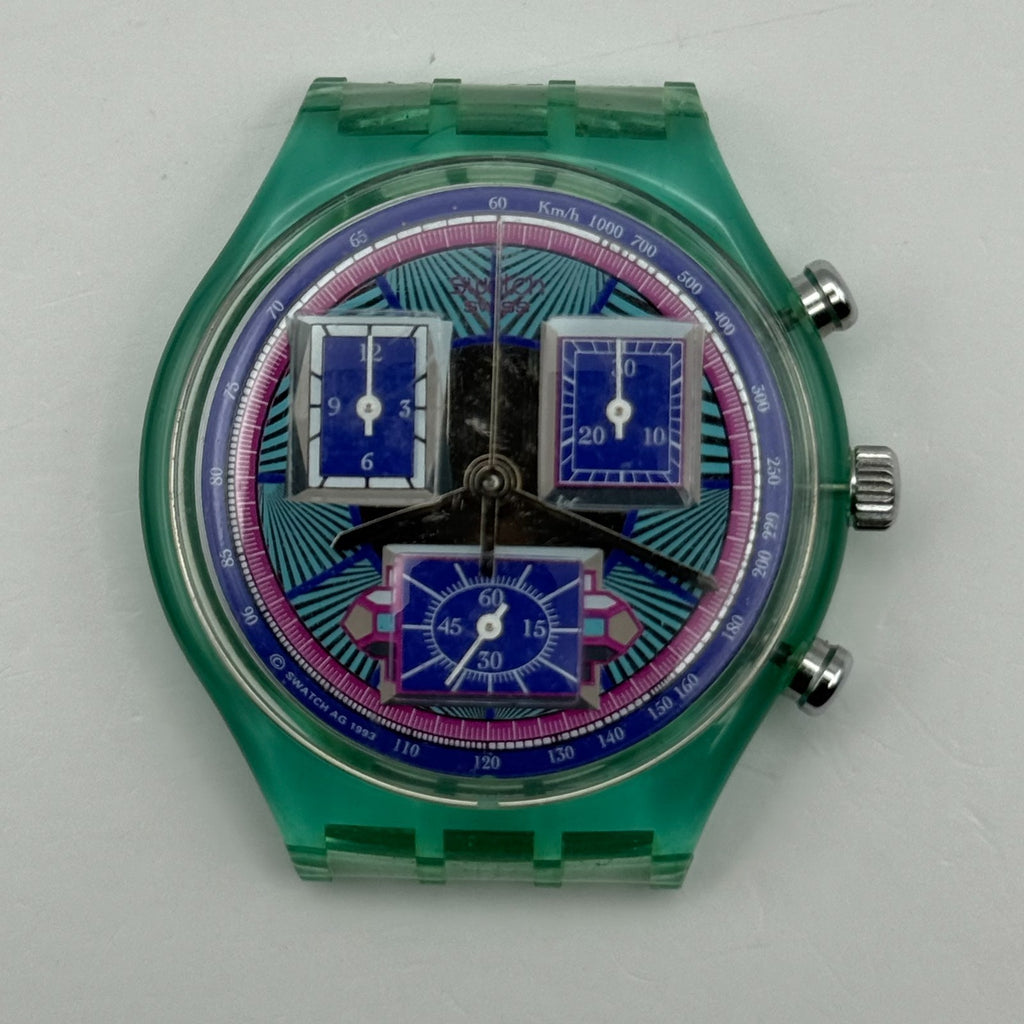 Vintage Swatch Chrono Watch SCN112 Echodeco 1994 ETA Quartz Swiss 39mm Parts