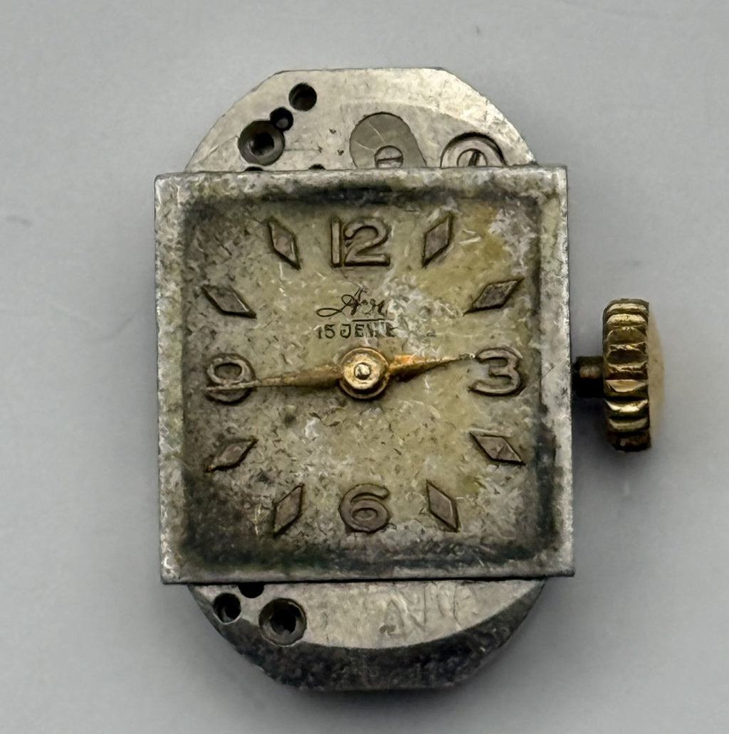 FEF 270 Watch Movement Running Avia 15J Swiss Manual Wind Parts Repair 12.8mm