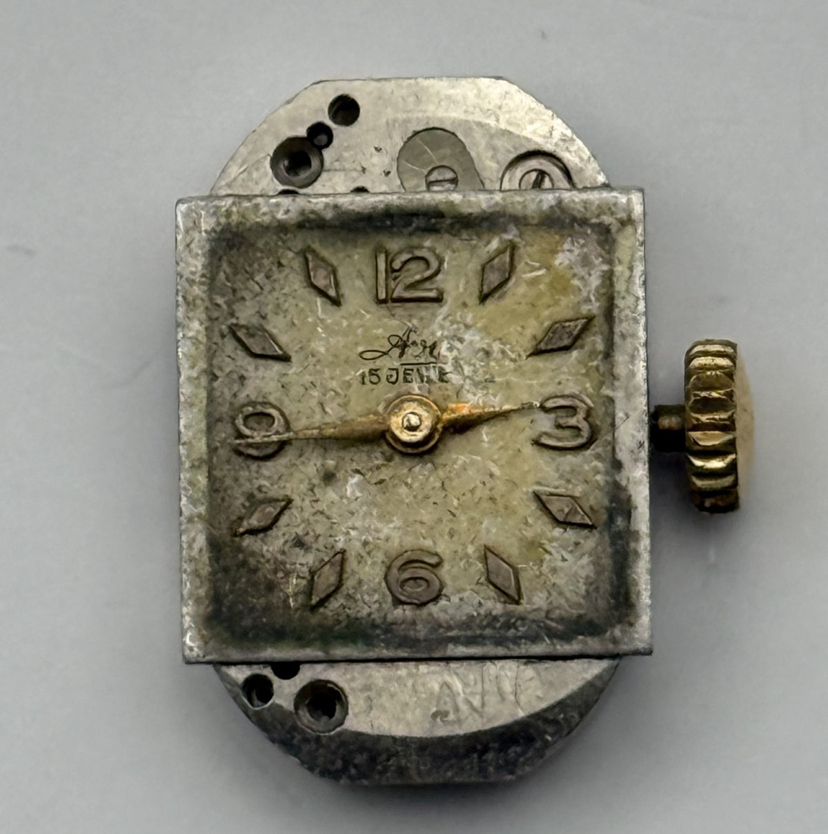 FEF 270 Watch Movement Running Avia 15J Swiss Manual Wind Parts Repair 12.8mm