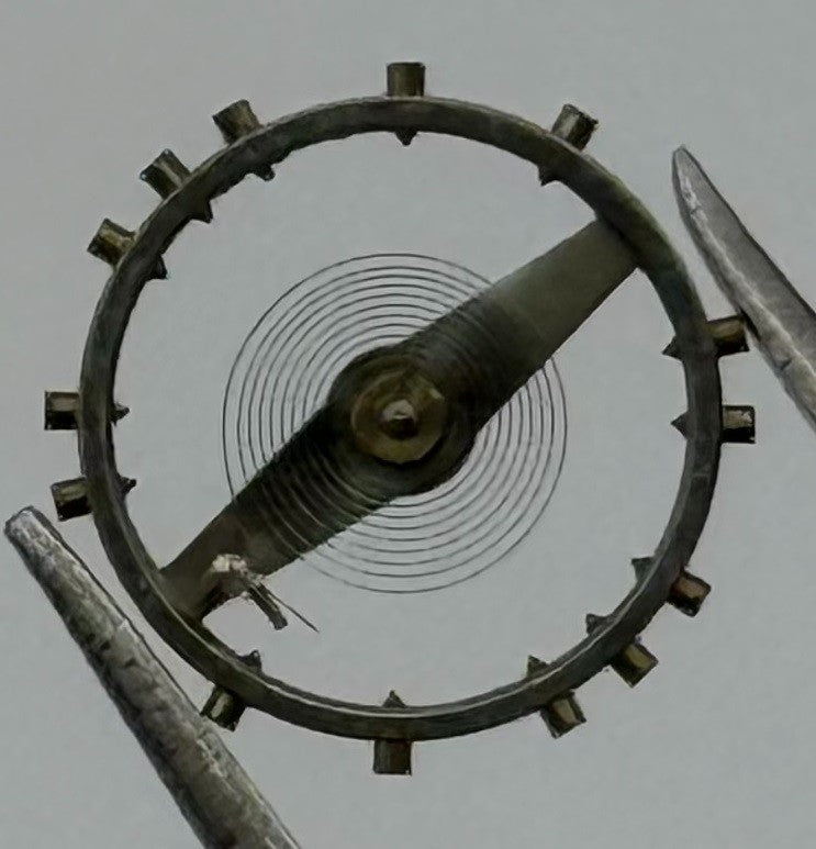 MST 367 Balance Wheel Complete And Spring 8¾’’’ 260 Watch Movement Parts NOS