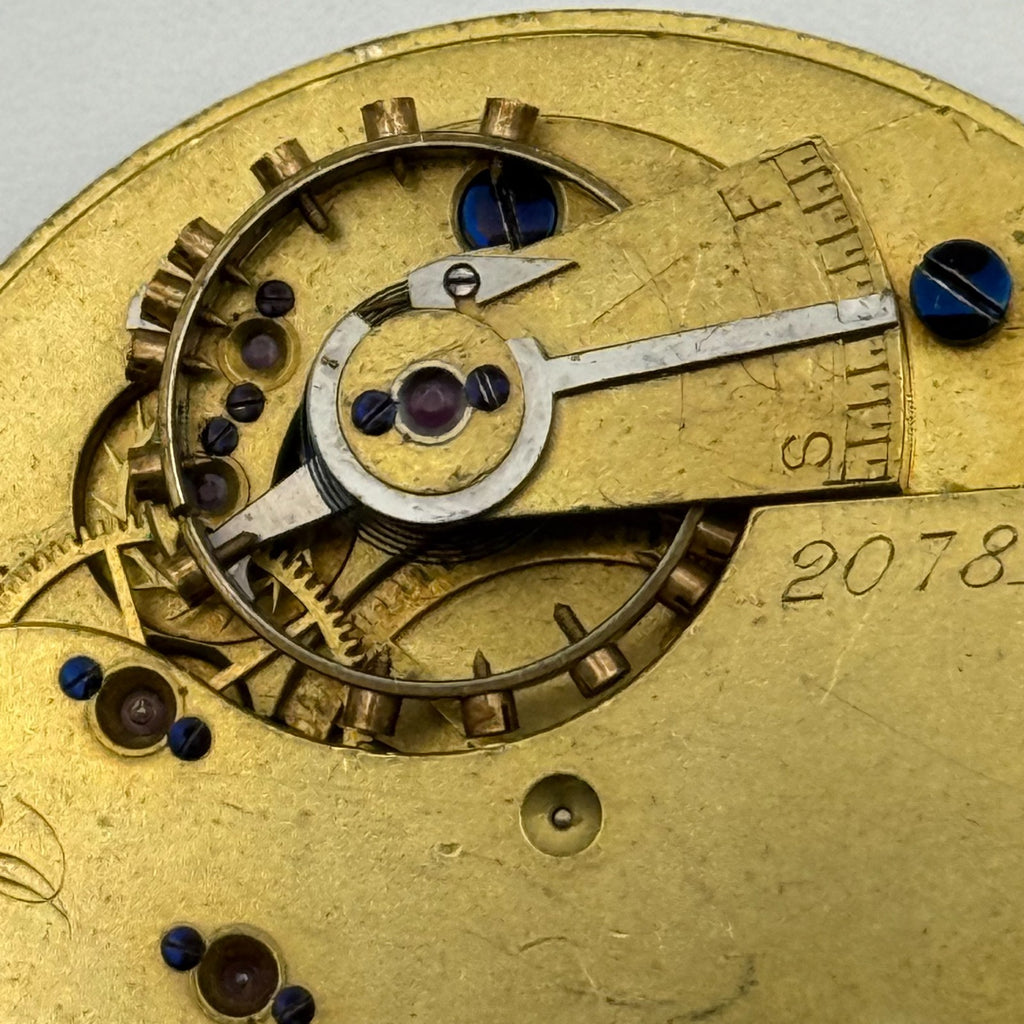 English Lever Pocket Watch Movement - James Whittle Blackburn - Parts / Repair