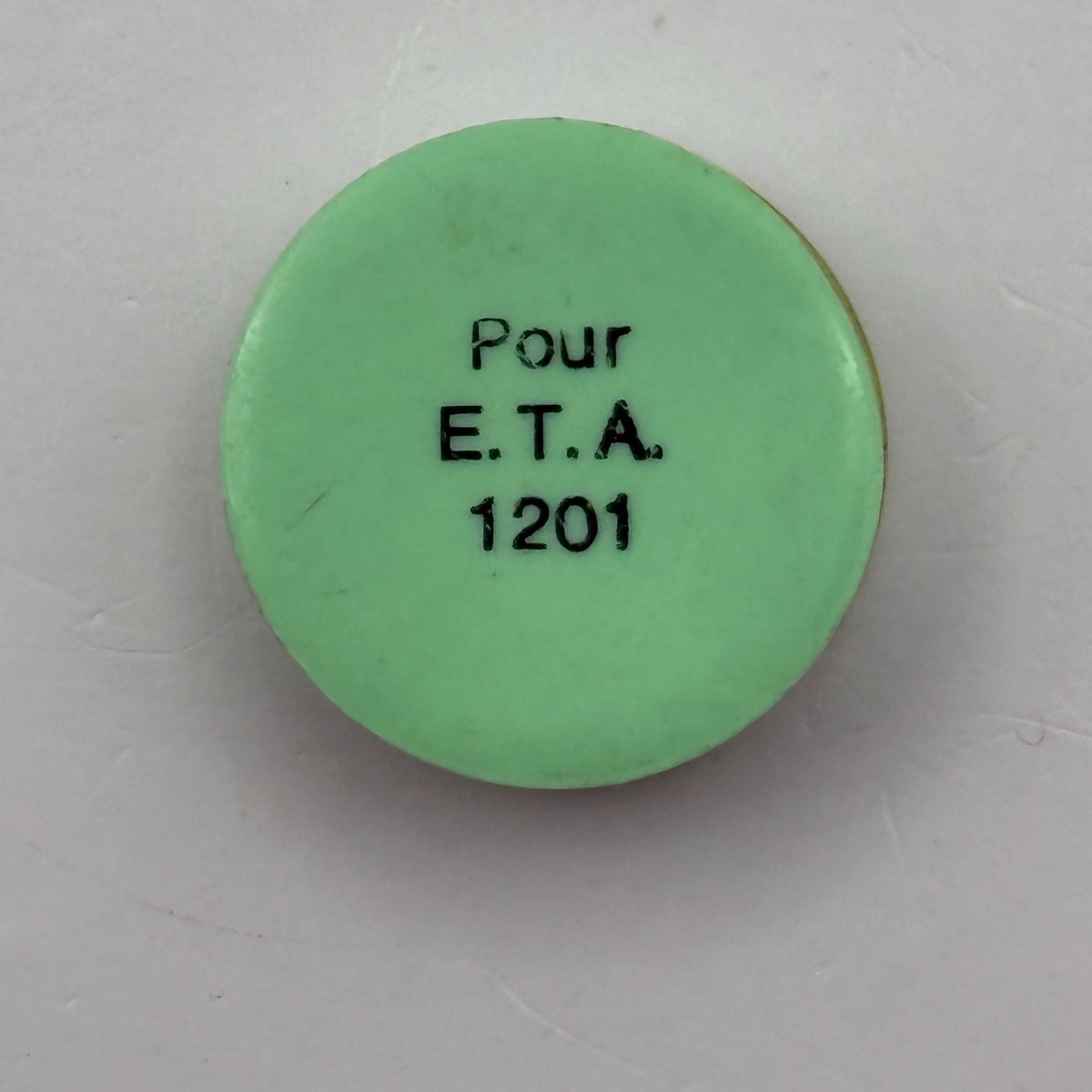 ETA 1201 Balance Wheel Complete And Spring Pour Watch Movement Parts Vintage NOS