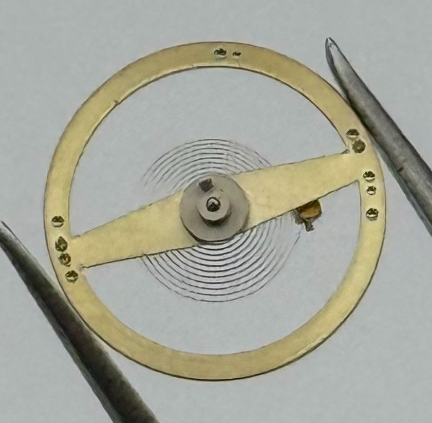 Amida 420 425 Balance Wheel Complete And Spring 11½''' 1768 Watch Movement Parts