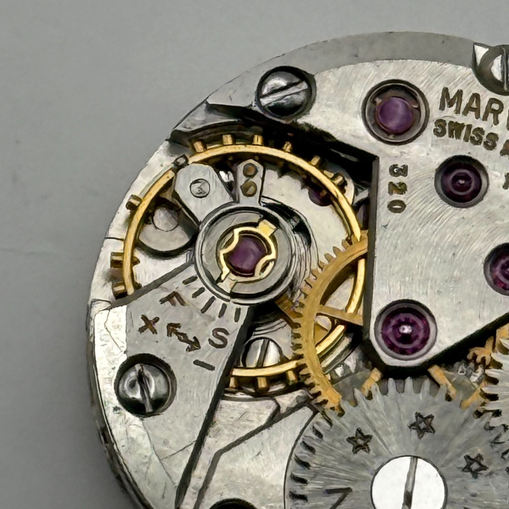 Marvin 320 Watch Movement 17 Jewels 3 ADJS Swiss Manual Wind Parts Repair 19.7mm
