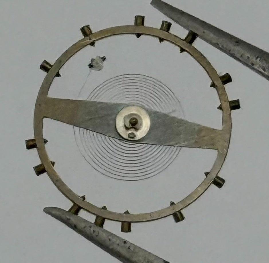 FHF 72 Balance Wheel Complete And Spring Renata 585 Watch Movement Parts NOS