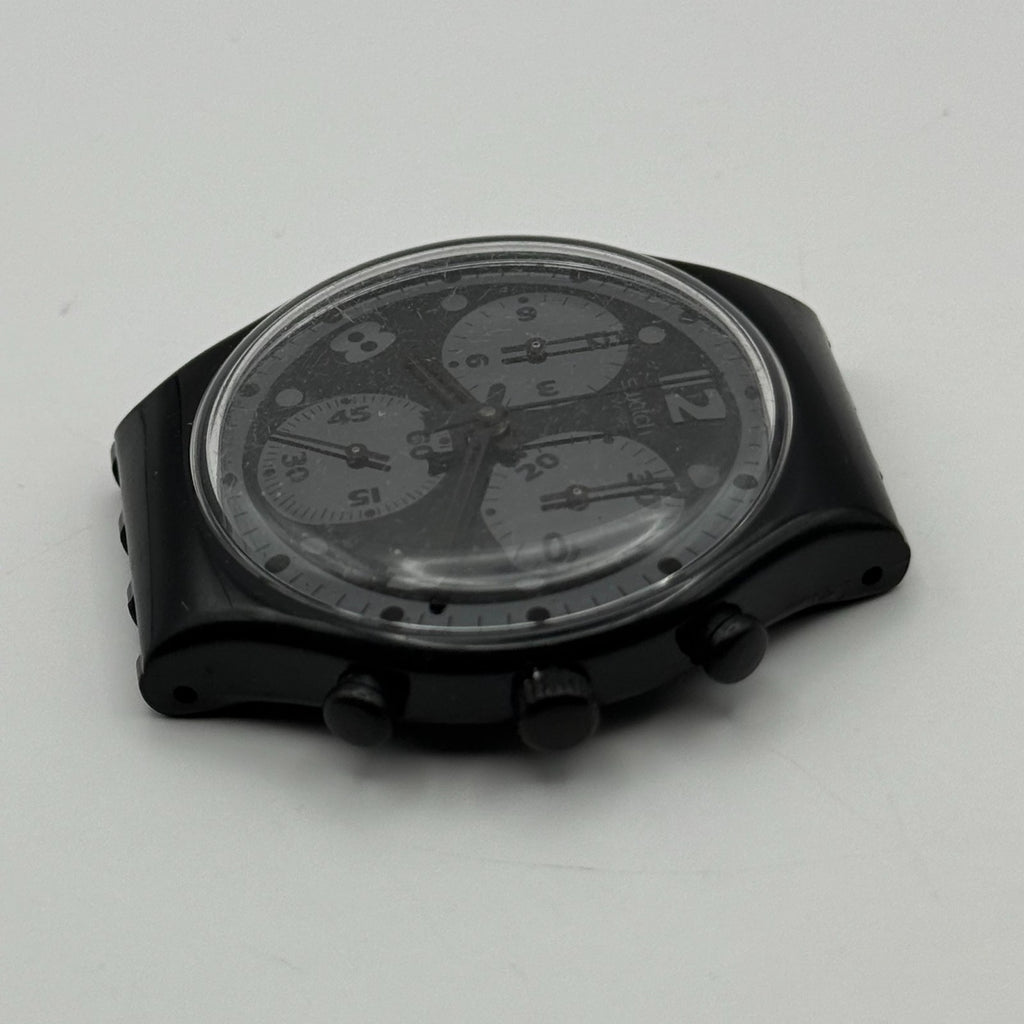 Vintage Swatch Chrono Watch SCB110 Moon Shadow 1992 ETA Quartz Swiss 39mm Parts 