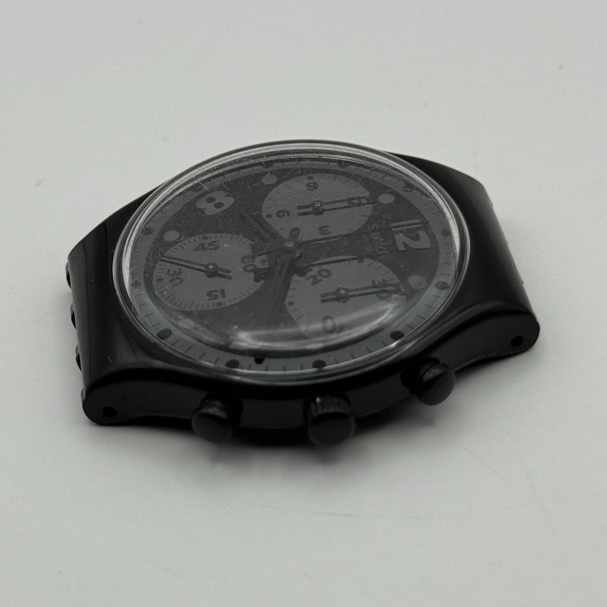 Vintage Swatch Chrono Watch SCB110 Moon Shadow 1992 ETA Quartz Swiss 39mm Parts 