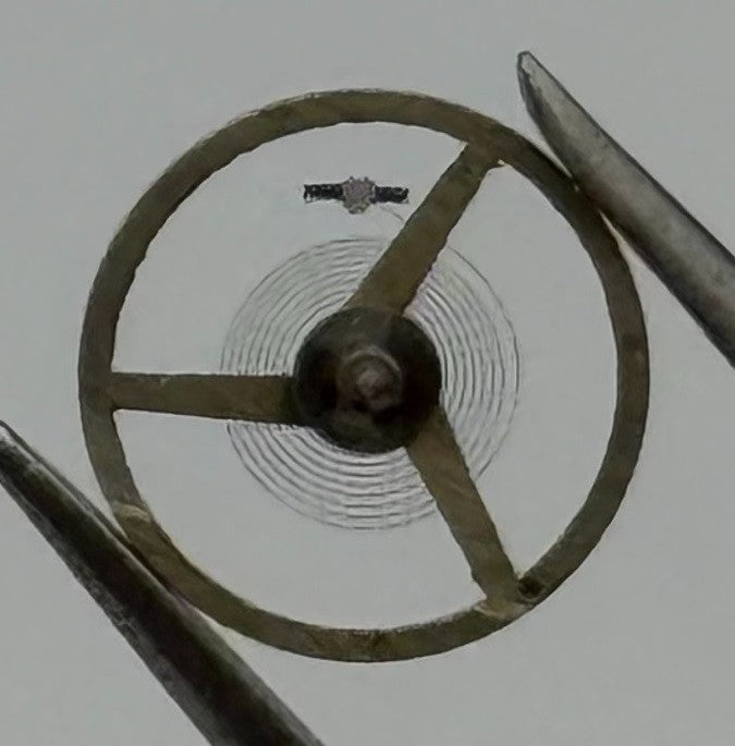 AS 976 1012 Inca Balance Wheel Complete And Spring 532 Watch Movement Parts NOS