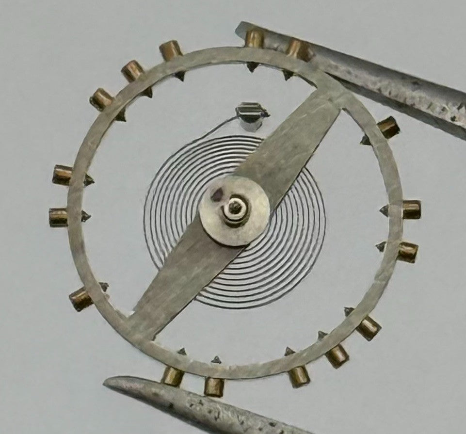 Felsa 4000 4010 Balance Wheel Complete And Spring 1435 Watch Movement Parts NOS