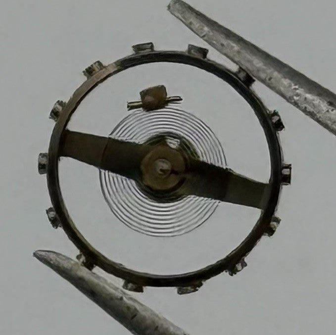 MST 378 Balance Wheel Complete And Spring 6¾''' Renata 589 Watch Movement Parts
