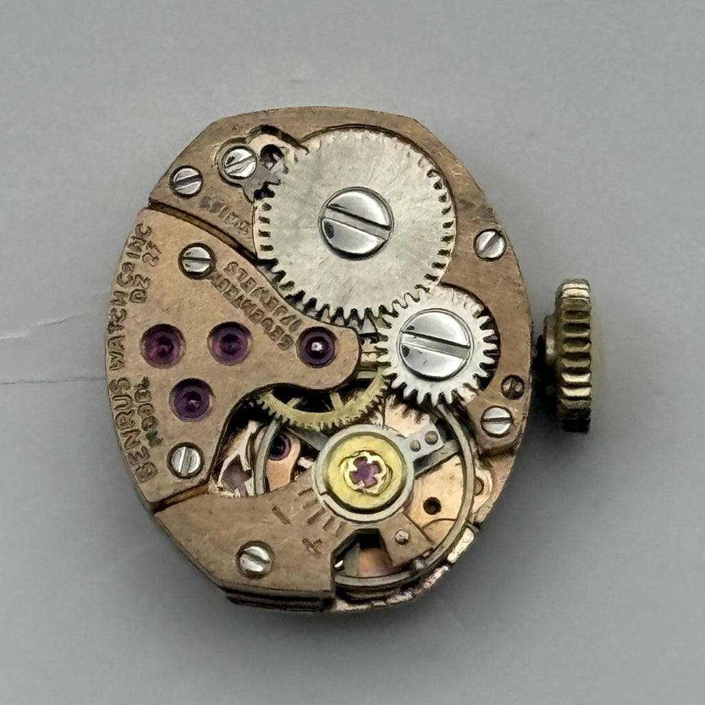 AS 1491 Watch Movement Running A. Schild Benrus DZ 2F 17 Jewels Swiss Parts 13mm