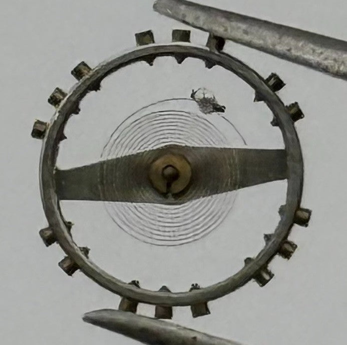 Record 108 Balance Wheel Complete And Spring 290 Watch Movement Parts NOS
