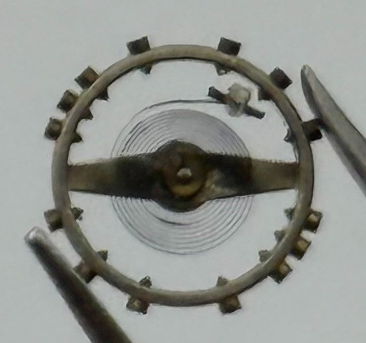 AM 115 Balance Wheel Complete And Spring 5½’’’ Renata Watch Movement Parts NOS