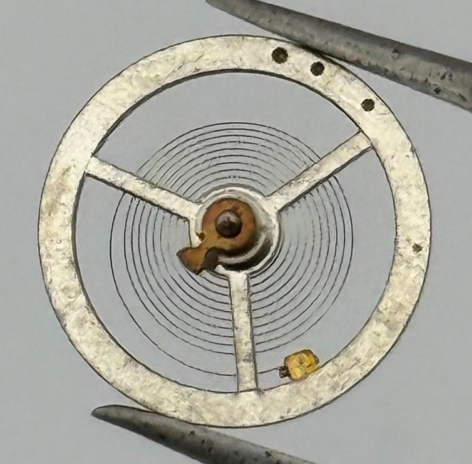 Brac 180 Balance Wheel Complete And Spring 12’’’ Pour Watch Movement Parts NOS