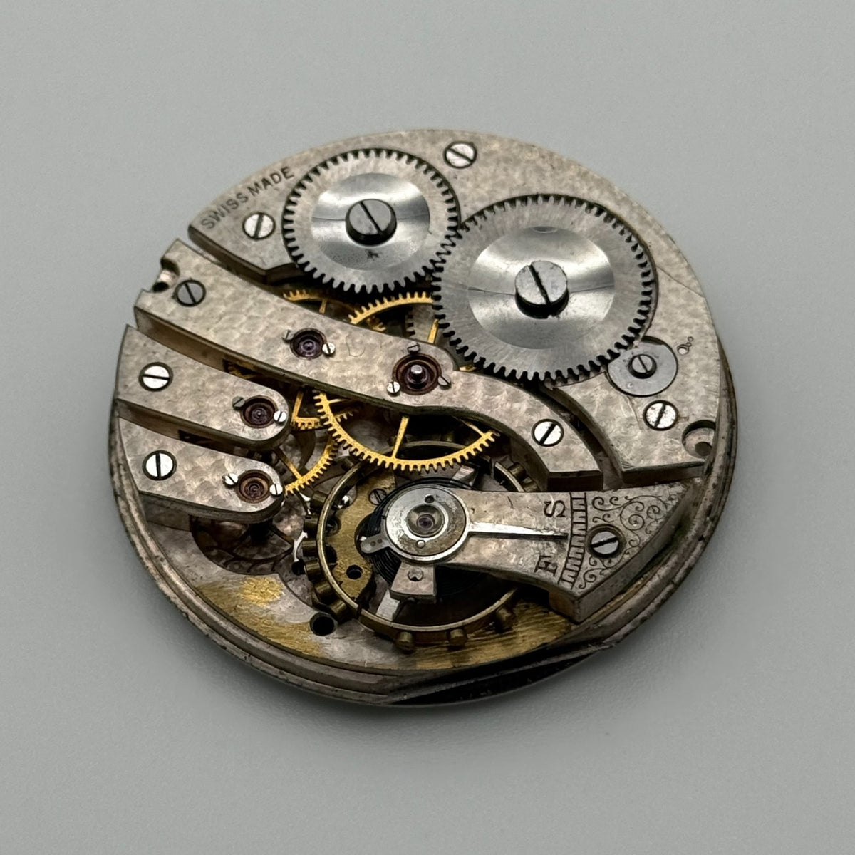 Swiss Lever Good Quality Pocket Watch Movement - Running - Parts / Repair 43mm