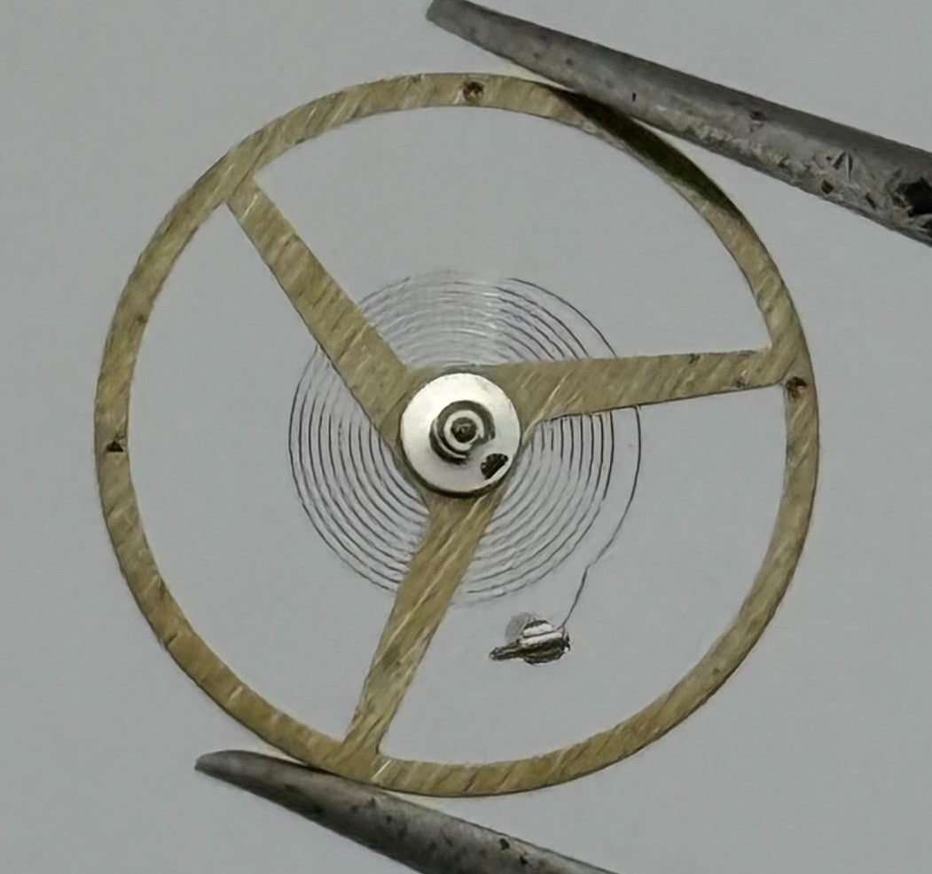 Felsa 4000 4010 Balance Wheel Complete And Spring 1435 Watch Movement Parts NOS