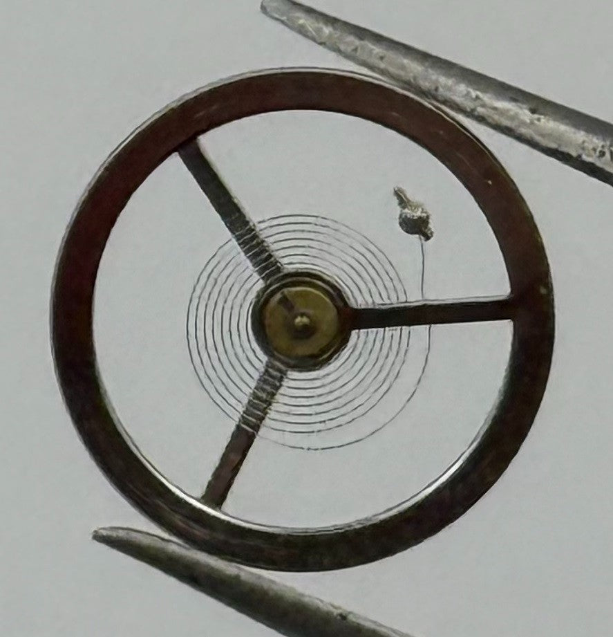 EB 1197 Balance Wheel Complete And Spring 10½''' 109 M Watch Movement Parts NOS