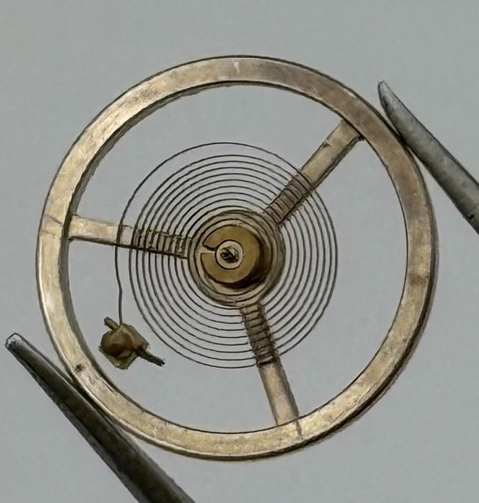 Oris Balance Wheel Complete And Spring Watch Movement Parts Vintage NOS
