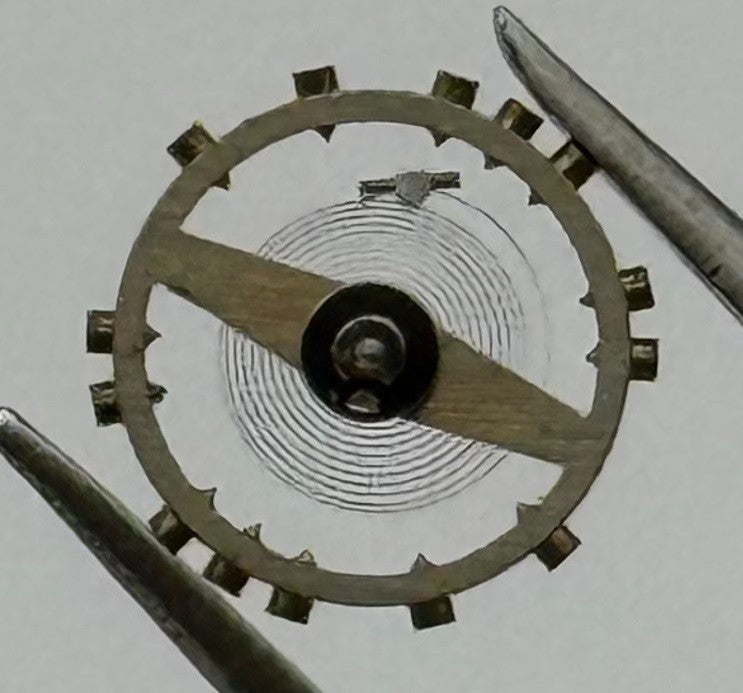 AS 655 Balance Wheel Complete And Spring 5¼’’’ Renata 22 Watch Movement Parts